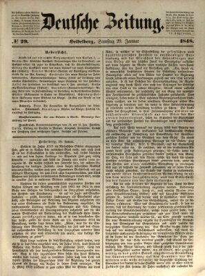 Deutsche Zeitung Samstag 29. Januar 1848