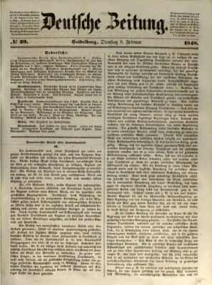 Deutsche Zeitung Dienstag 8. Februar 1848