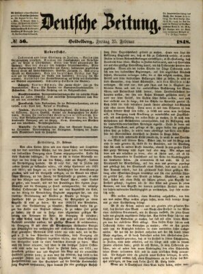 Deutsche Zeitung Freitag 25. Februar 1848