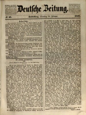 Deutsche Zeitung Samstag 26. Februar 1848