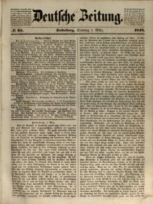 Deutsche Zeitung Sonntag 5. März 1848