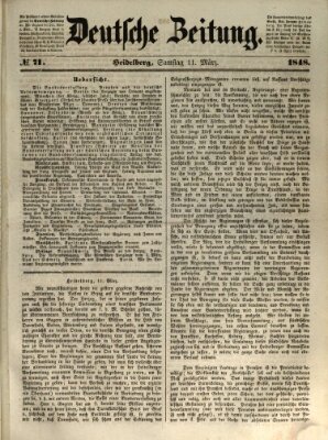 Deutsche Zeitung Samstag 11. März 1848