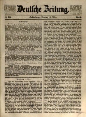 Deutsche Zeitung Montag 13. März 1848