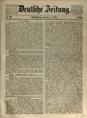 Deutsche Zeitung Freitag 17. März 1848