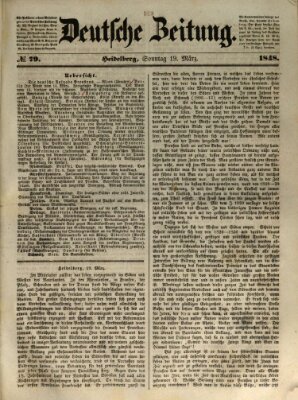 Deutsche Zeitung Sonntag 19. März 1848