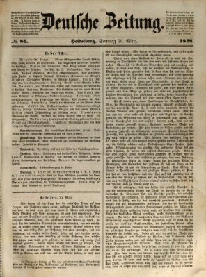 Deutsche Zeitung Sonntag 26. März 1848