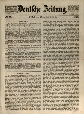 Deutsche Zeitung Donnerstag 6. April 1848