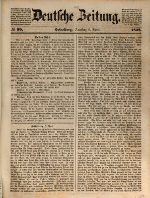 Deutsche Zeitung Samstag 8. April 1848