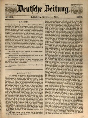 Deutsche Zeitung Dienstag 11. April 1848