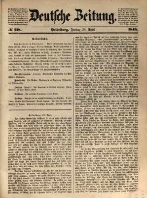 Deutsche Zeitung Freitag 28. April 1848