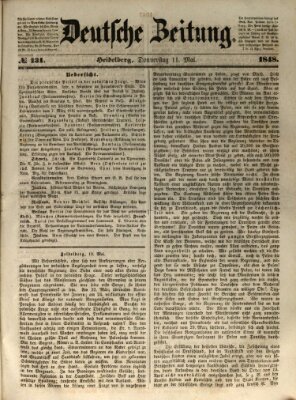 Deutsche Zeitung Donnerstag 11. Mai 1848