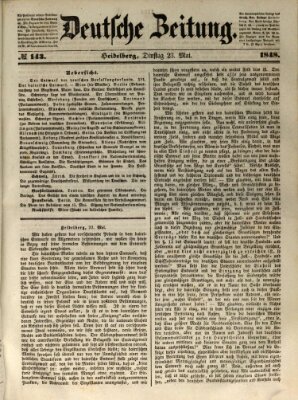 Deutsche Zeitung Dienstag 23. Mai 1848