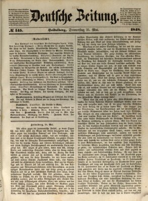 Deutsche Zeitung Donnerstag 25. Mai 1848