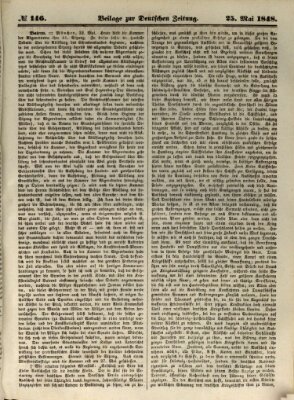 Deutsche Zeitung Donnerstag 25. Mai 1848