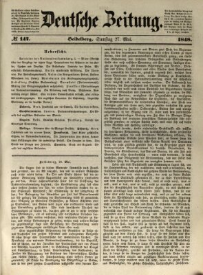 Deutsche Zeitung Samstag 27. Mai 1848