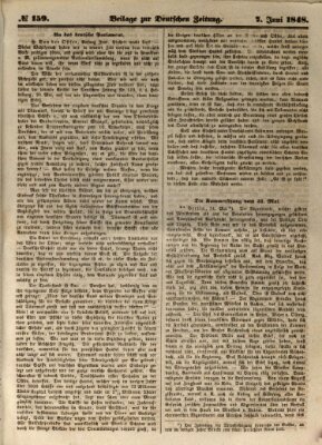 Deutsche Zeitung Mittwoch 7. Juni 1848