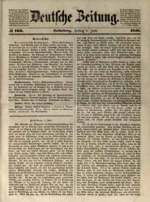 Deutsche Zeitung Freitag 9. Juni 1848