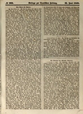 Deutsche Zeitung Sonntag 11. Juni 1848