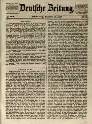 Deutsche Zeitung Mittwoch 14. Juni 1848