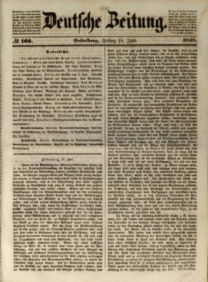 Deutsche Zeitung Freitag 16. Juni 1848