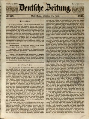 Deutsche Zeitung Samstag 17. Juni 1848