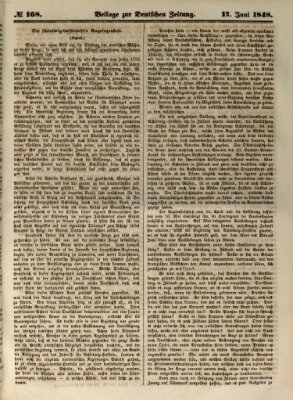 Deutsche Zeitung Samstag 17. Juni 1848