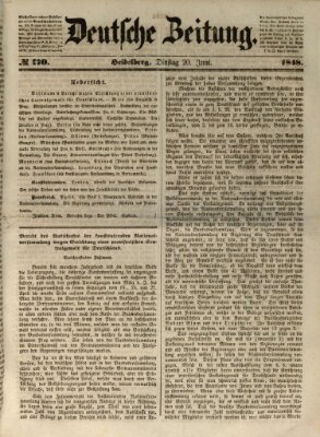 Deutsche Zeitung Dienstag 20. Juni 1848