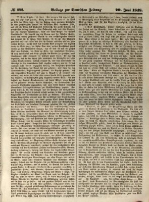 Deutsche Zeitung Dienstag 20. Juni 1848