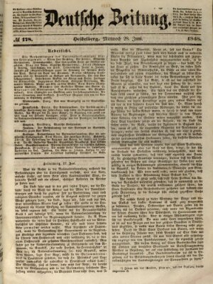 Deutsche Zeitung Mittwoch 28. Juni 1848