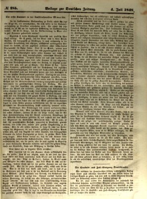 Deutsche Zeitung Dienstag 4. Juli 1848