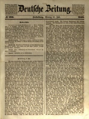 Deutsche Zeitung Montag 10. Juli 1848