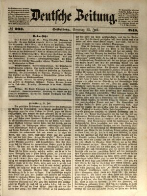 Deutsche Zeitung Sonntag 23. Juli 1848