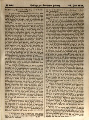 Deutsche Zeitung Sonntag 23. Juli 1848