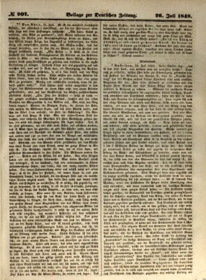 Deutsche Zeitung Mittwoch 26. Juli 1848