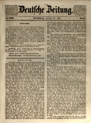 Deutsche Zeitung Freitag 28. Juli 1848