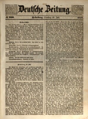 Deutsche Zeitung Samstag 29. Juli 1848