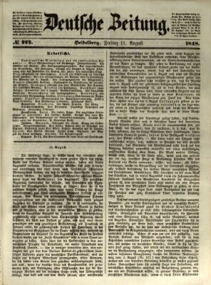 Deutsche Zeitung Freitag 11. August 1848