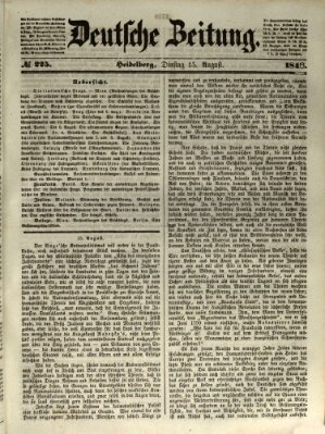 Deutsche Zeitung Dienstag 15. August 1848