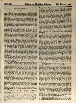 Deutsche Zeitung Sonntag 20. August 1848