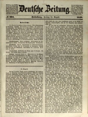 Deutsche Zeitung Freitag 25. August 1848