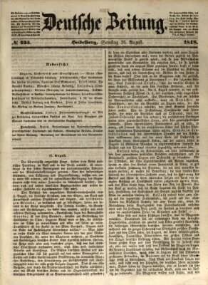 Deutsche Zeitung Samstag 26. August 1848