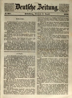 Deutsche Zeitung Mittwoch 30. August 1848