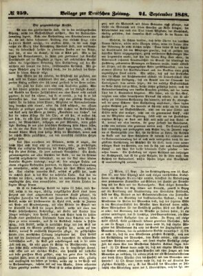 Deutsche Zeitung Sonntag 24. September 1848