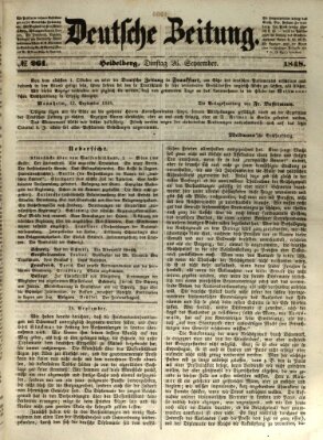 Deutsche Zeitung Dienstag 26. September 1848