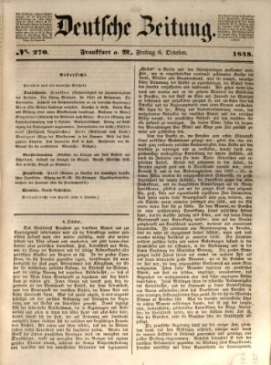 Deutsche Zeitung Freitag 6. Oktober 1848