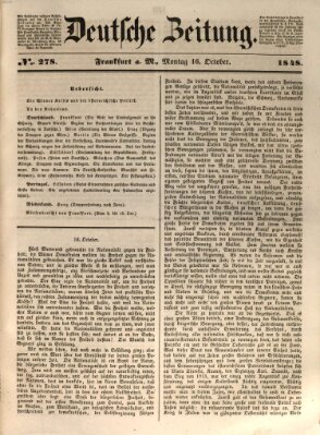 Deutsche Zeitung Montag 16. Oktober 1848