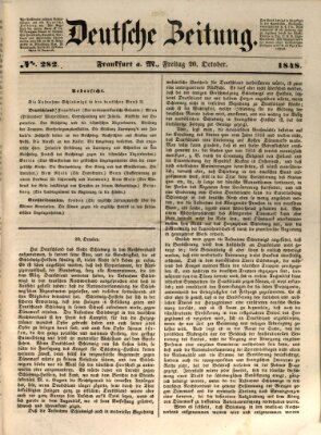 Deutsche Zeitung Freitag 20. Oktober 1848