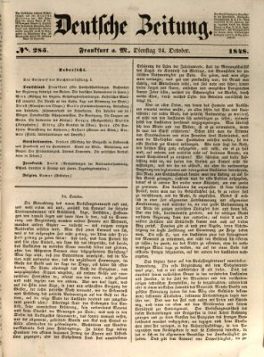 Deutsche Zeitung Dienstag 24. Oktober 1848