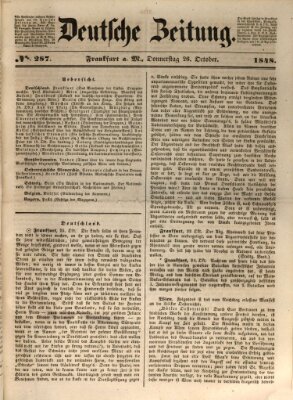 Deutsche Zeitung Donnerstag 26. Oktober 1848