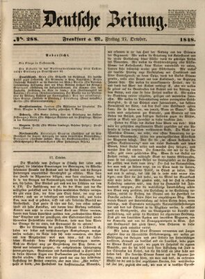 Deutsche Zeitung Freitag 27. Oktober 1848